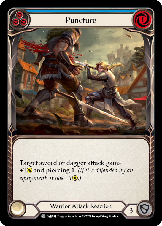 Puncture (Blue) [DYN081] (Dynasty)  Rainbow Foil | Gam3 Escape