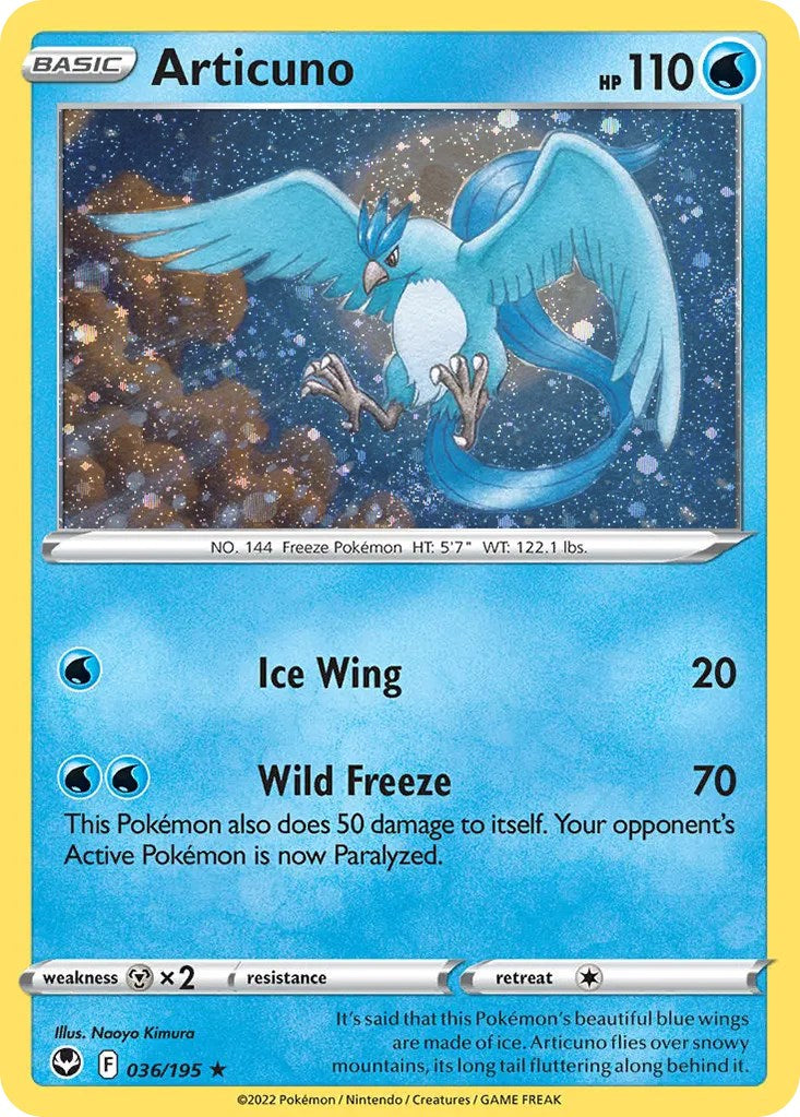 Articuno (036/195) (Cosmos Holo) [Sword & Shield: Base Set] | Gam3 Escape