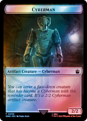 Alien // Cyberman Double-Sided Token (Surge Foil) [Doctor Who Tokens] | Gam3 Escape