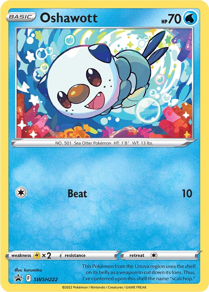 Oshawott (SWSH222) [Sword & Shield: Black Star Promos] | Gam3 Escape