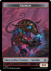 Treasure // Gremlin Double-Sided Token [March of the Machine Commander Tokens] | Gam3 Escape
