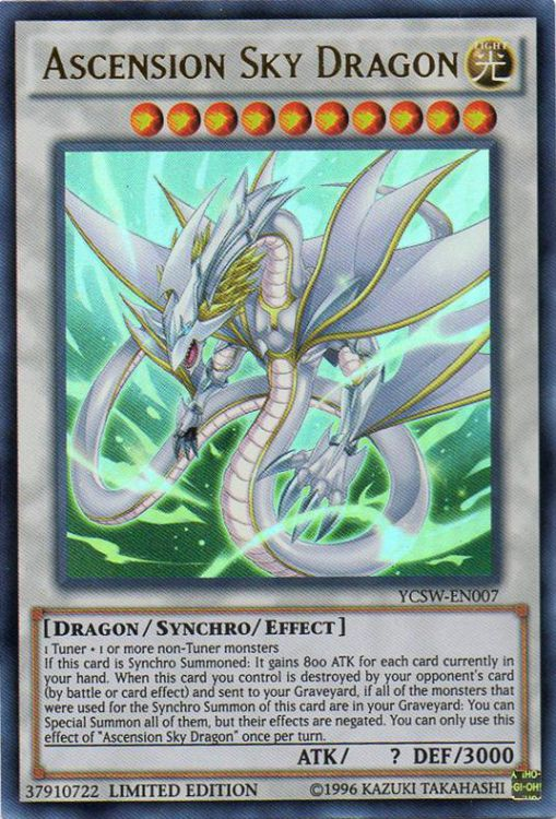 Ascension Sky Dragon [YCSW-EN007] Ultra Rare | Gam3 Escape