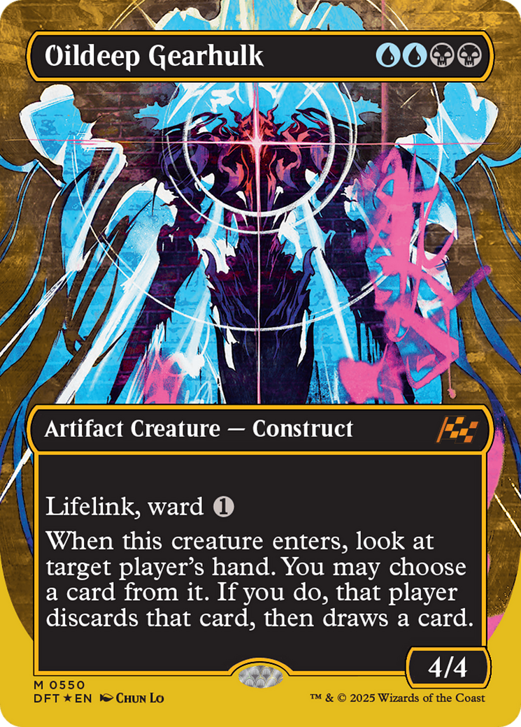 Oildeep Gearhulk (Borderless) (First-Place Foil) [Aetherdrift] | Gam3 Escape