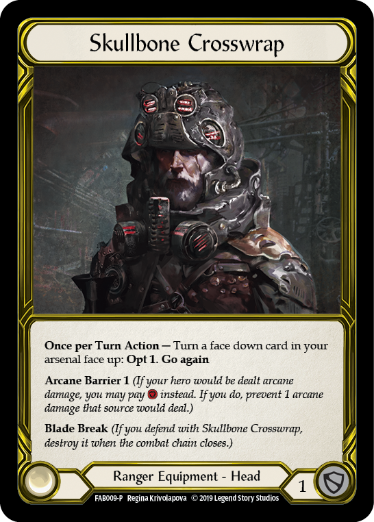 Skullbone Crosswrap [FAB009-P] (Promo)  1st Edition Cold Foil - Golden | Gam3 Escape