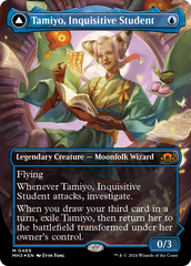 Tamiyo, Inquisitive Student // Tamiyo, Seasoned Scholar (Borderless) (Textured Foil) [Modern Horizons 3] | Gam3 Escape