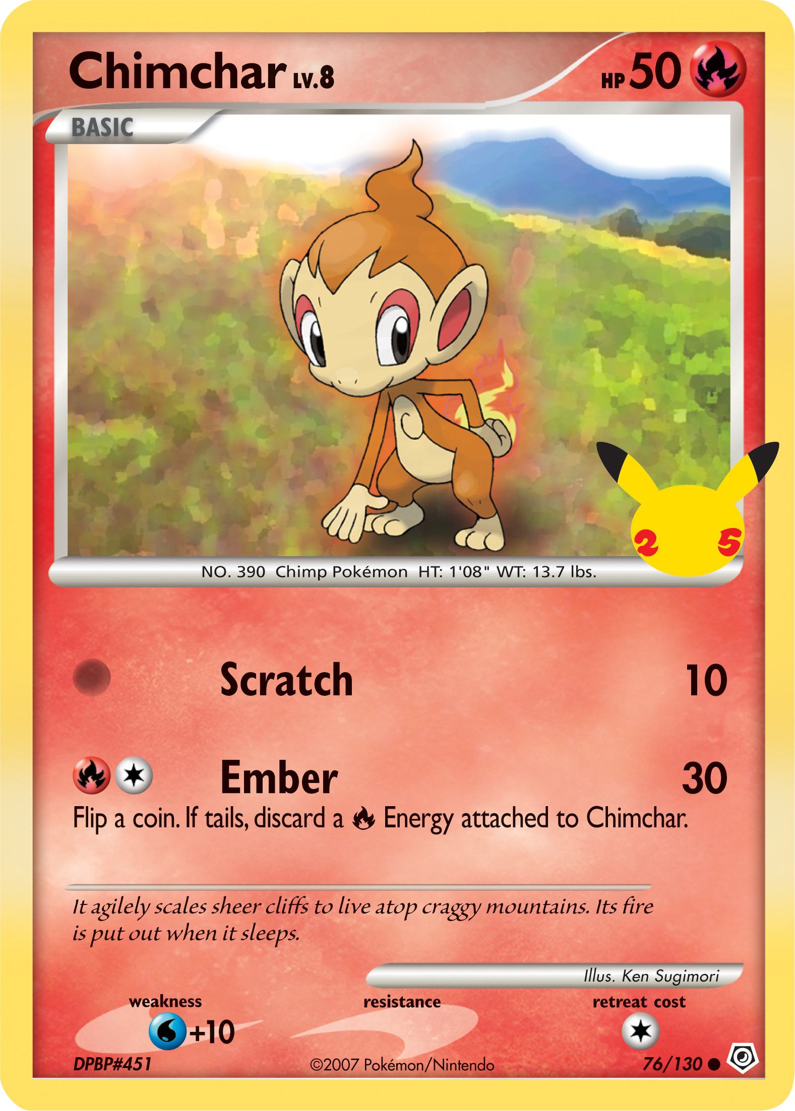 Chimchar (76/130) (Jumbo Card) [First Partner Pack] | Gam3 Escape