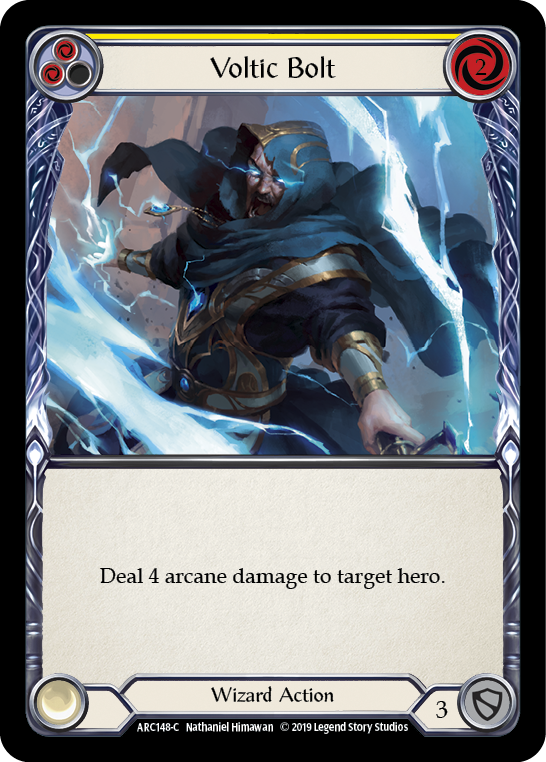 Voltic Bolt (Yellow) [ARC148-C] (Arcane Rising)  1st Edition Rainbow Foil | Gam3 Escape