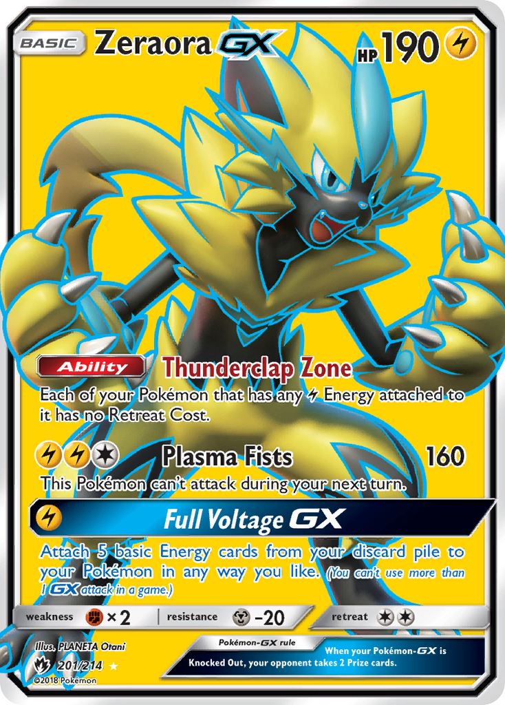 Zeraora GX (201/214) [Sun & Moon: Lost Thunder] | Gam3 Escape