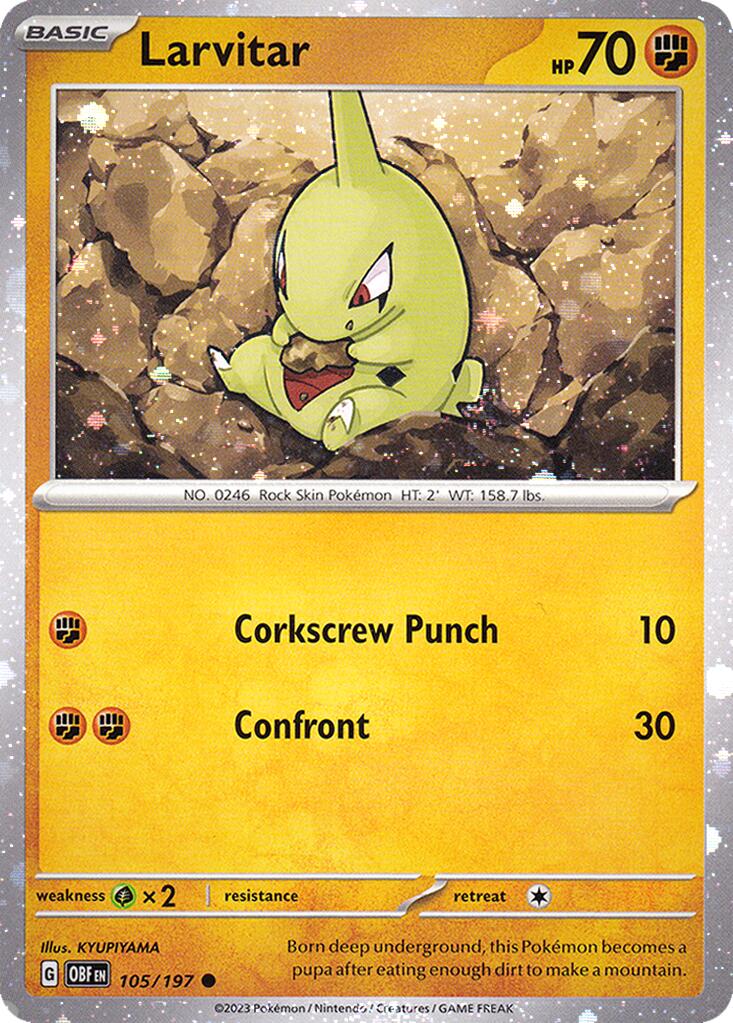 Larvitar (105/197) (Cosmos Holo) [Miscellaneous Cards] | Gam3 Escape