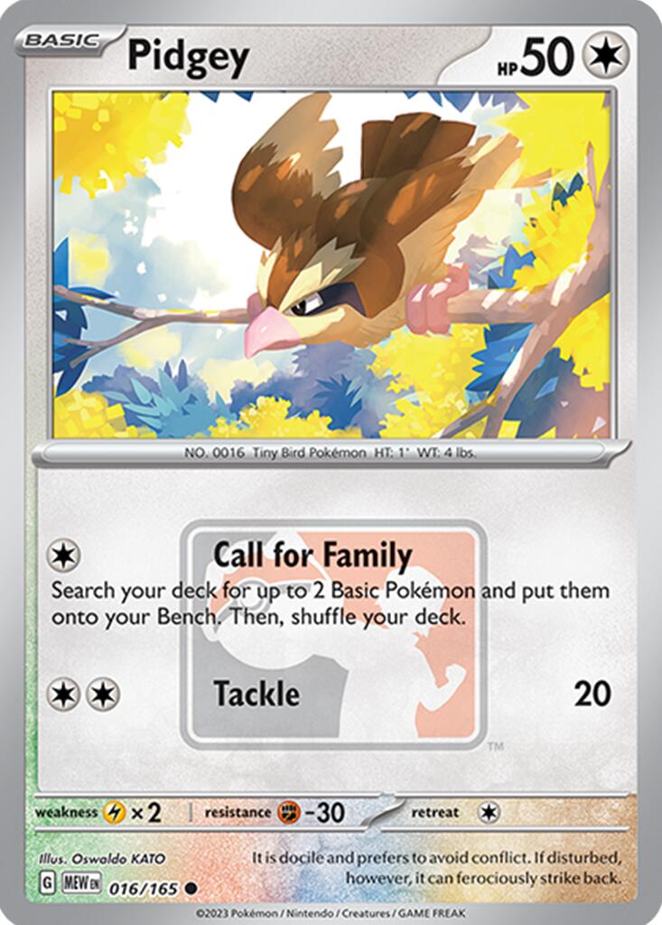 Pidgey (016/165) [League & Championship Cards] | Gam3 Escape