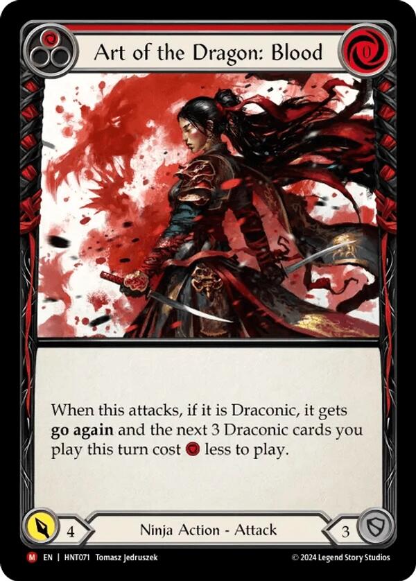 Art of the Dragon: Blood [HNT071] (The Hunted)  Rainbow Foil | Gam3 Escape