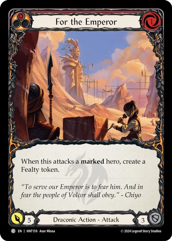 For the Emperor [HNT159] (The Hunted)  Rainbow Foil | Gam3 Escape