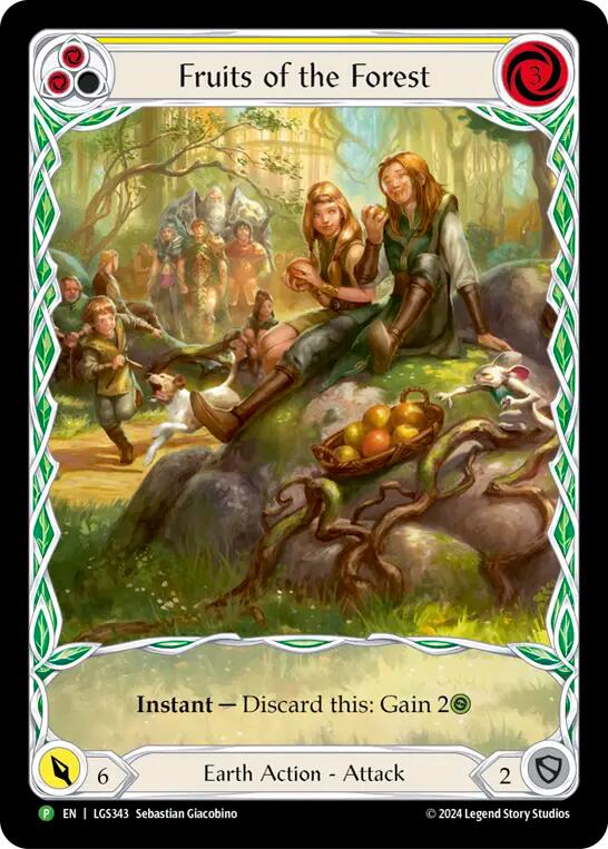 Fruits of the Forest (Yellow) [LGS343] (Promo)  Rainbow Foil | Gam3 Escape