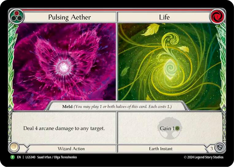 Pulsing Aether // Life [LGS340] (Promo)  Cold Foil | Gam3 Escape