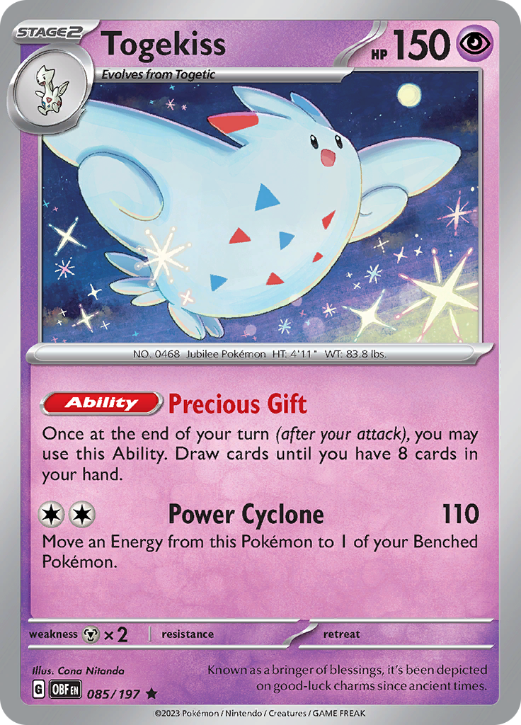 Togekiss (085/197) [Scarlet & Violet: Obsidian Flames] | Gam3 Escape