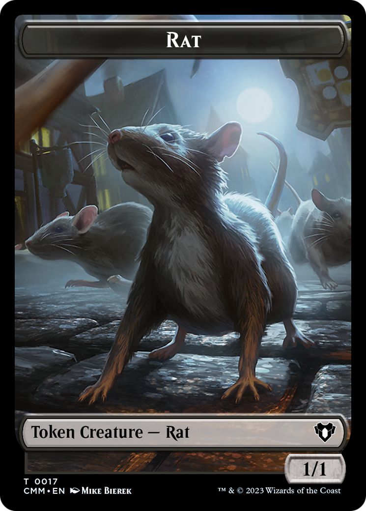 Rat Token [Commander Masters Tokens] | Gam3 Escape