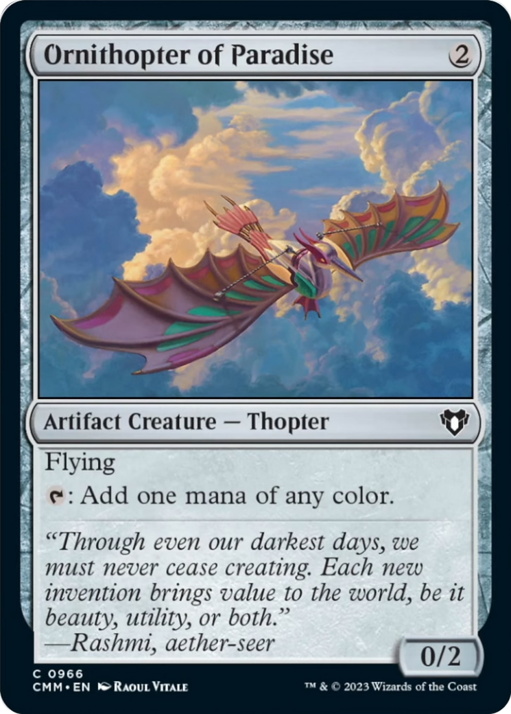 Ornithopter of Paradise [Commander Masters] | Gam3 Escape