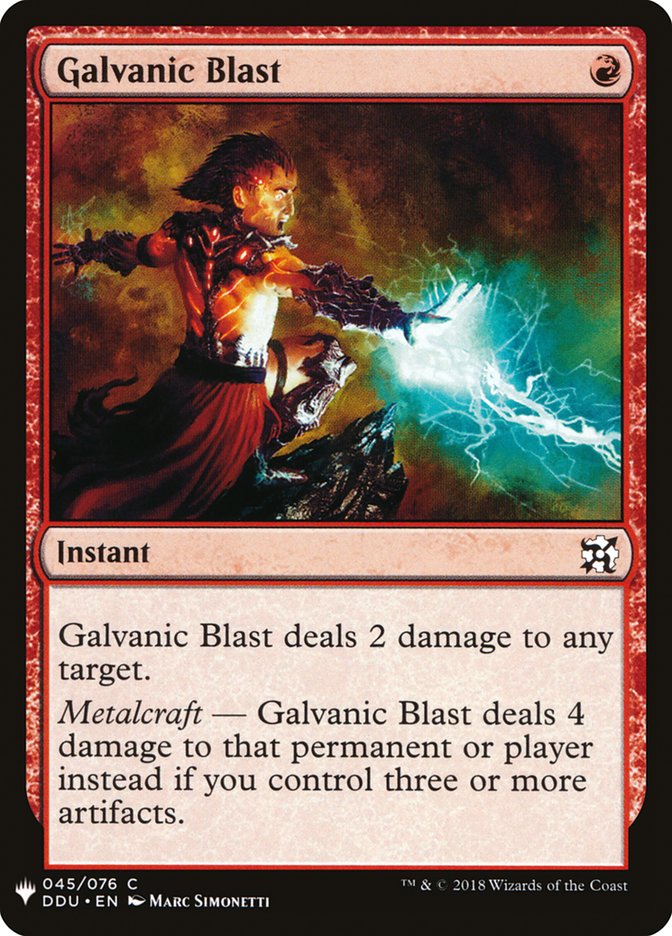 Galvanic Blast [Mystery Booster] | Gam3 Escape