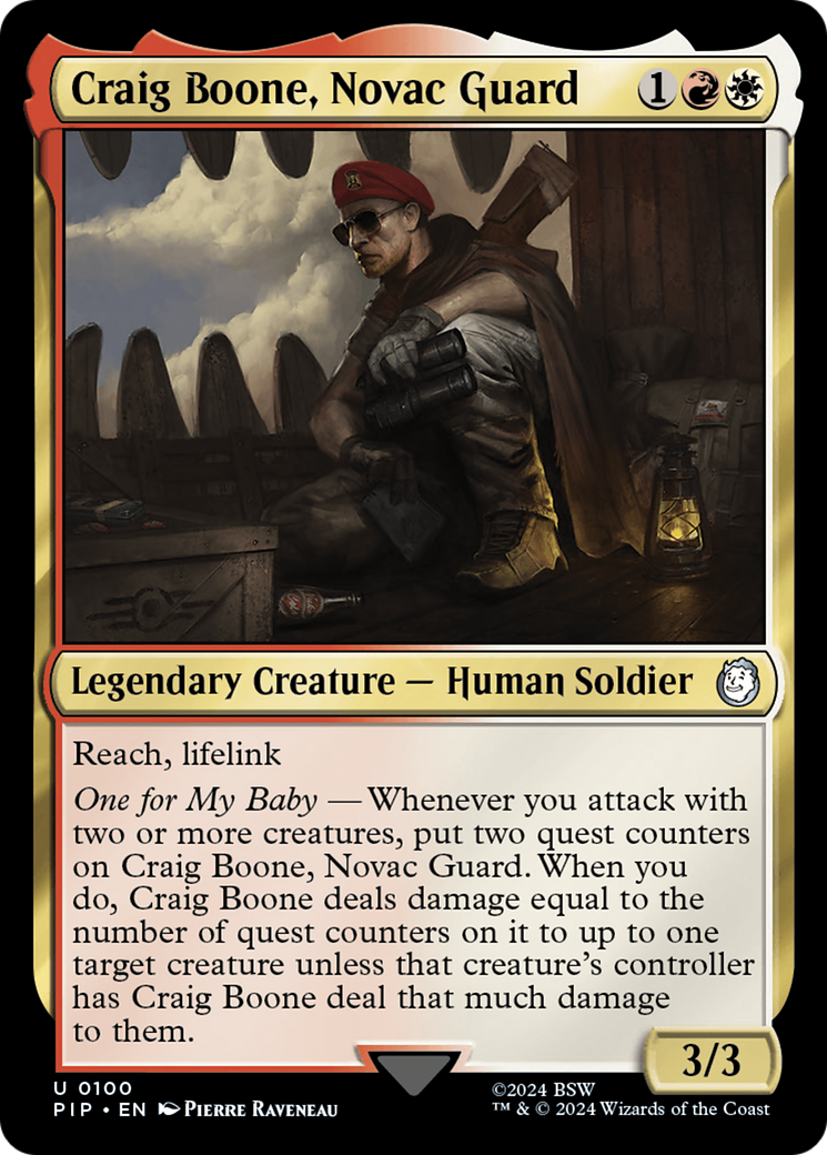 Craig Boone, Novac Guard [Fallout] | Gam3 Escape