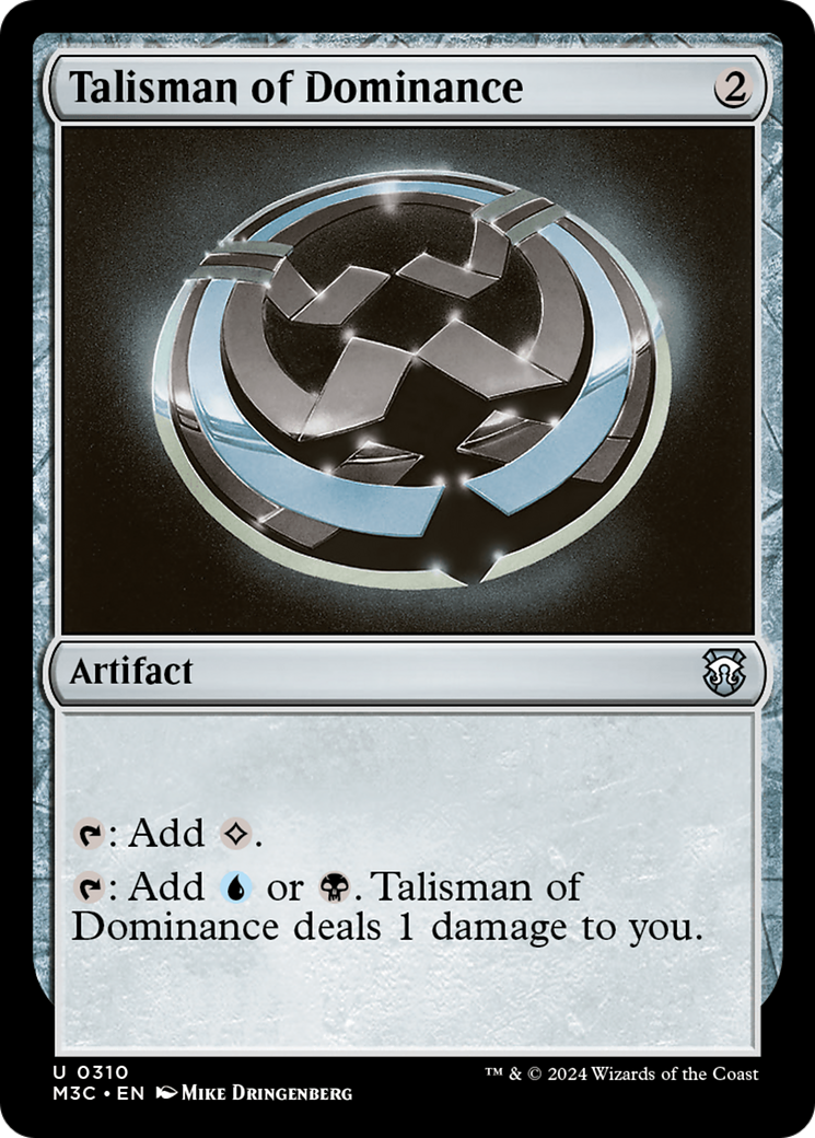 Talisman of Dominance (Ripple Foil) [Modern Horizons 3 Commander] | Gam3 Escape