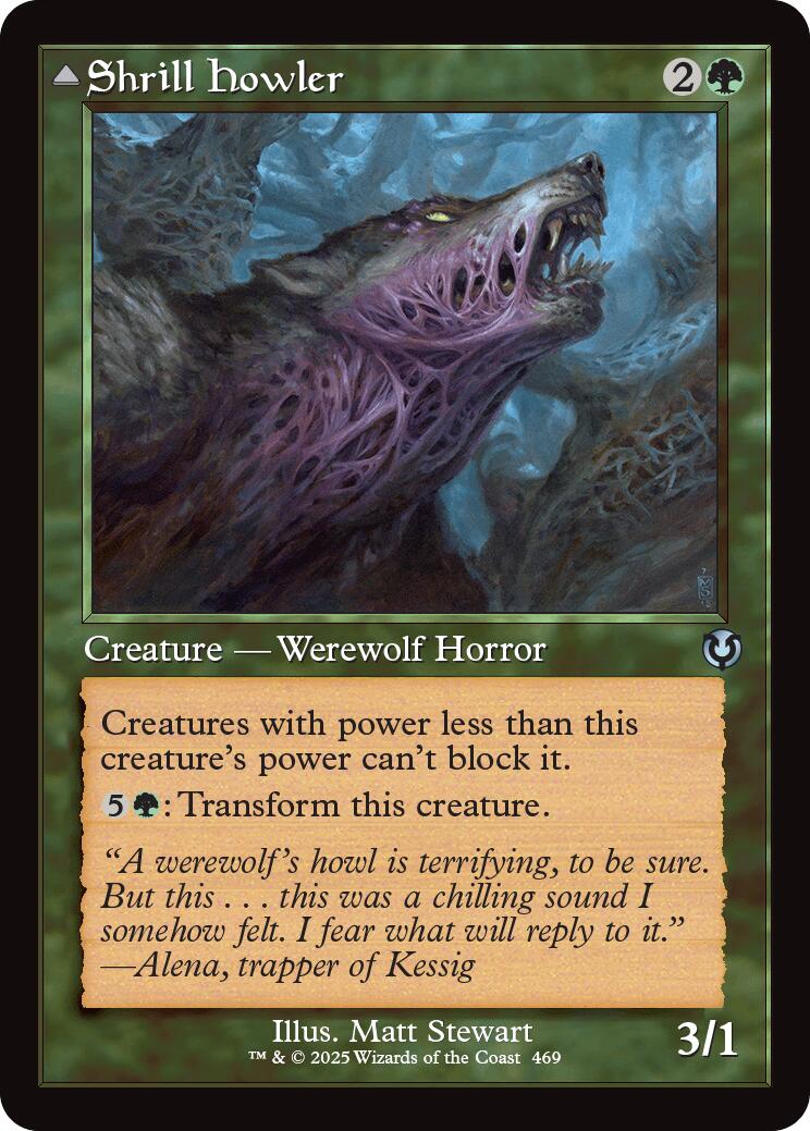 Shrill Howler // Howling Chorus (Retro Frame) [Innistrad Remastered] | Gam3 Escape