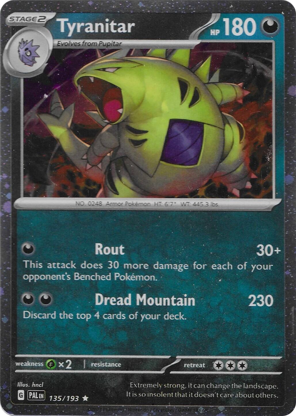 Tyranitar (135/193) (Cosmo Foil) [Miscellaneous Cards] | Gam3 Escape