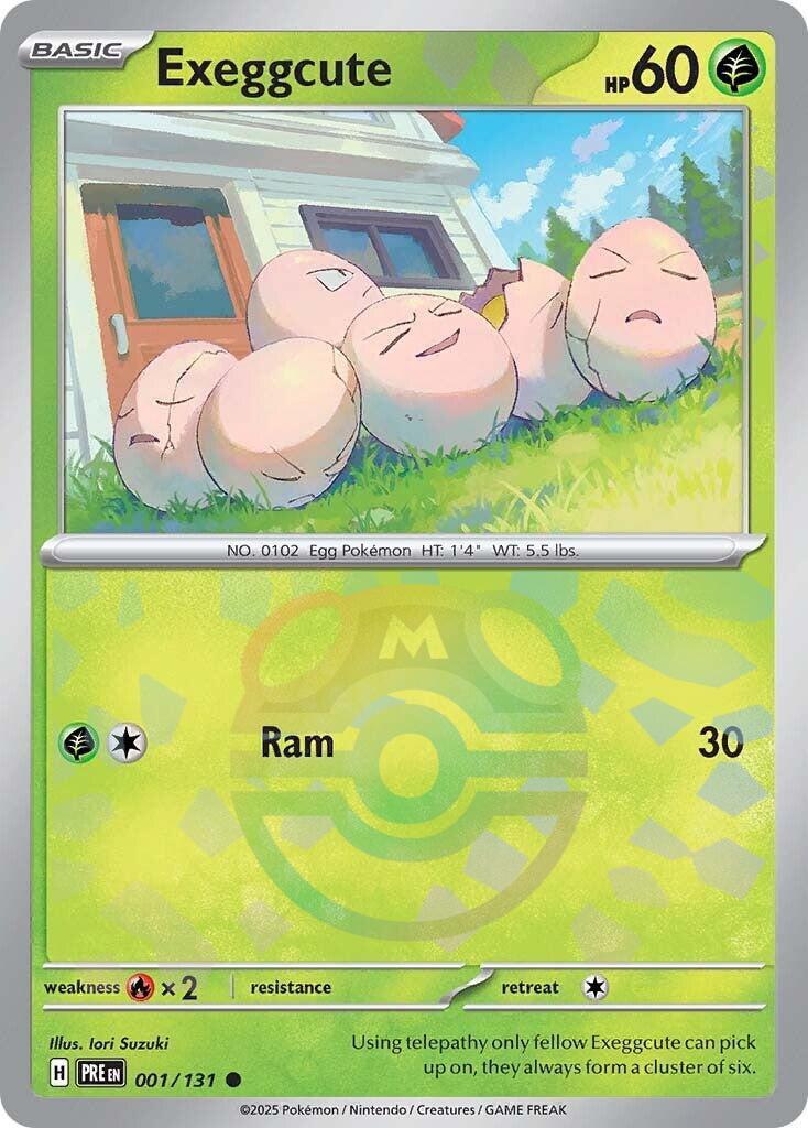 Exeggcute (001/131) (Master Ball Pattern) [Scarlet & Violet: Prismatic Evolutions] | Gam3 Escape