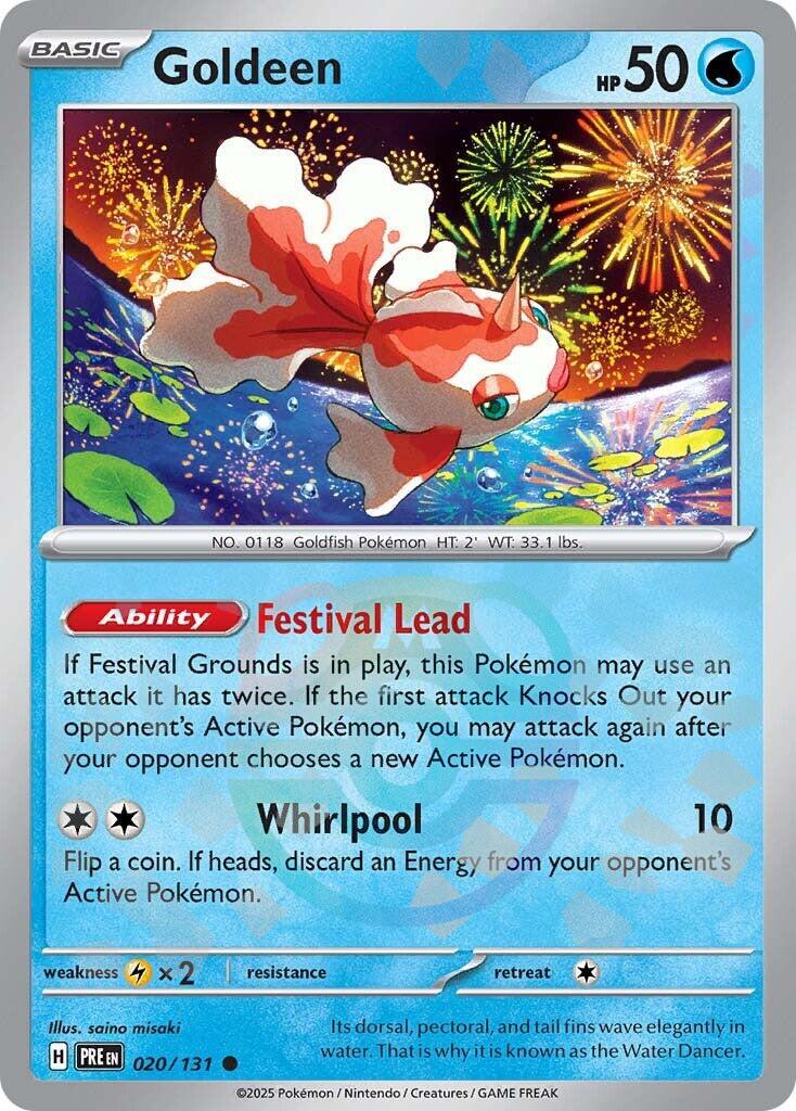 Goldeen (020/131) (Master Ball Pattern) [Scarlet & Violet: Prismatic Evolutions] | Gam3 Escape