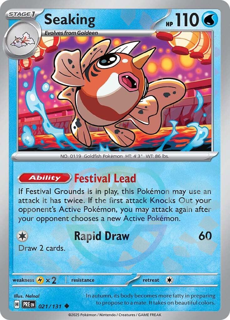 Seaking (021/131) (Master Ball Pattern) [Scarlet & Violet: Prismatic Evolutions] | Gam3 Escape