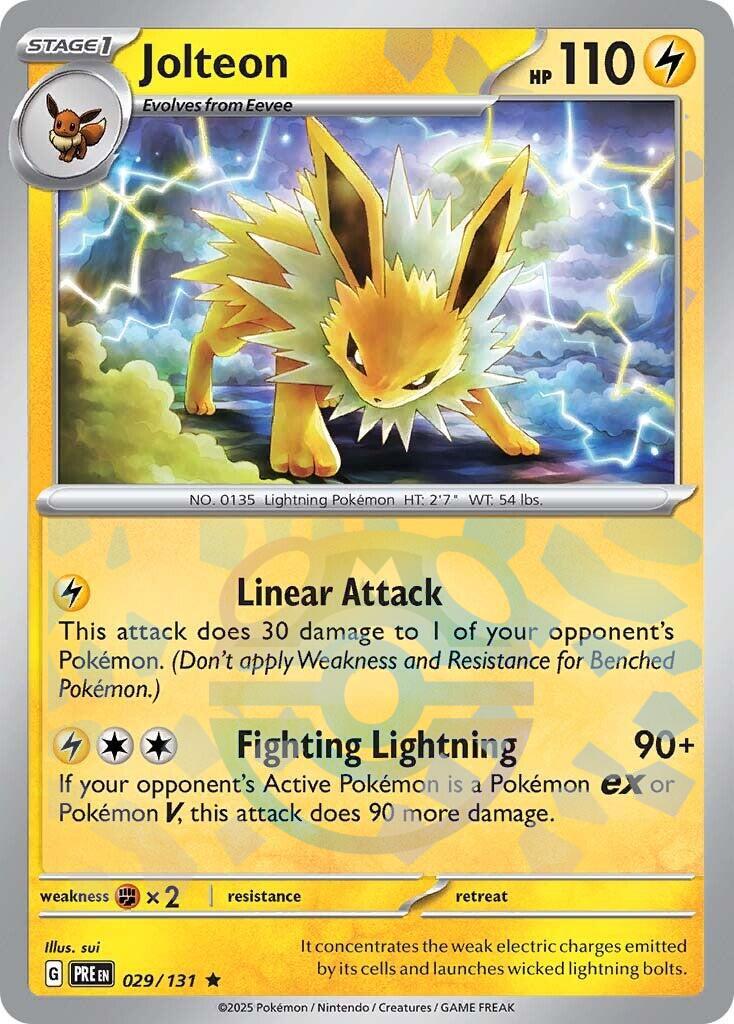 Jolteon (029/131) (Master Ball Pattern) [Scarlet & Violet: Prismatic Evolutions] | Gam3 Escape