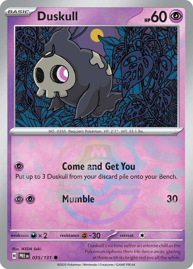 Duskull (035/131) (Master Ball Pattern) [Scarlet & Violet: Prismatic Evolutions] | Gam3 Escape