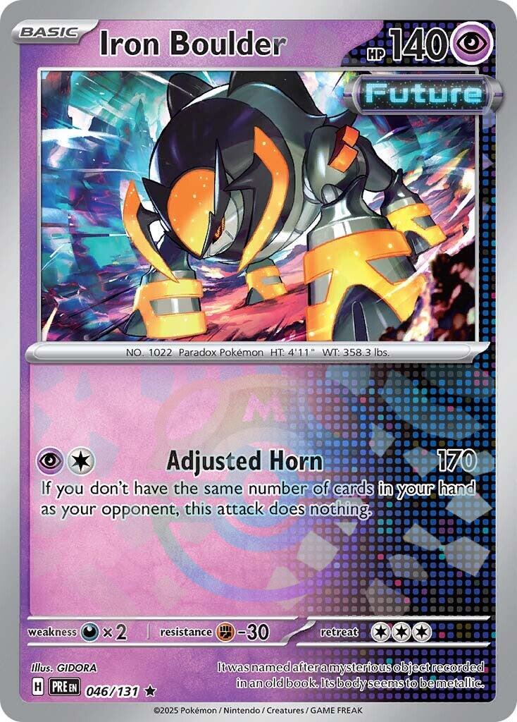 Iron Boulder (046/131) (Master Ball Pattern) [Scarlet & Violet: Prismatic Evolutions] | Gam3 Escape