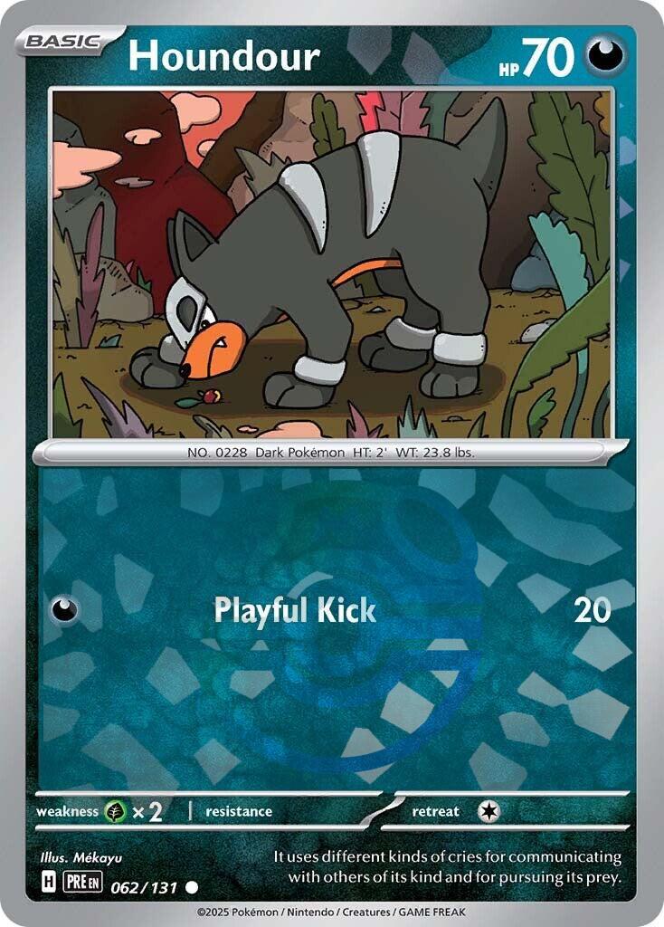Houndour (062/131) (Master Ball Pattern) [Scarlet & Violet: Prismatic Evolutions] | Gam3 Escape