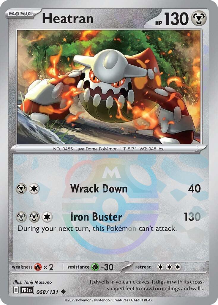 Heatran (068/131) (Master Ball Pattern) [Scarlet & Violet: Prismatic Evolutions] | Gam3 Escape