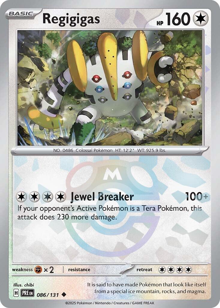 Regigigas (086/131) (Master Ball Pattern) [Scarlet & Violet: Prismatic Evolutions] | Gam3 Escape
