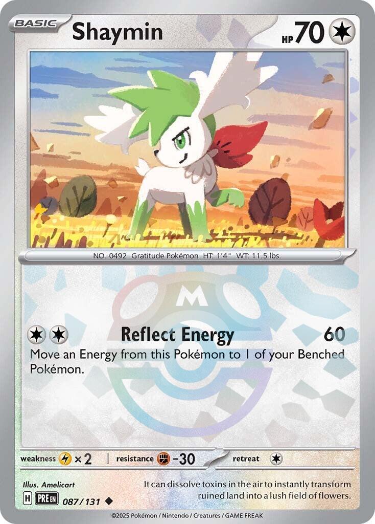 Shaymin (087/131) (Master Ball Pattern) [Scarlet & Violet: Prismatic Evolutions] | Gam3 Escape