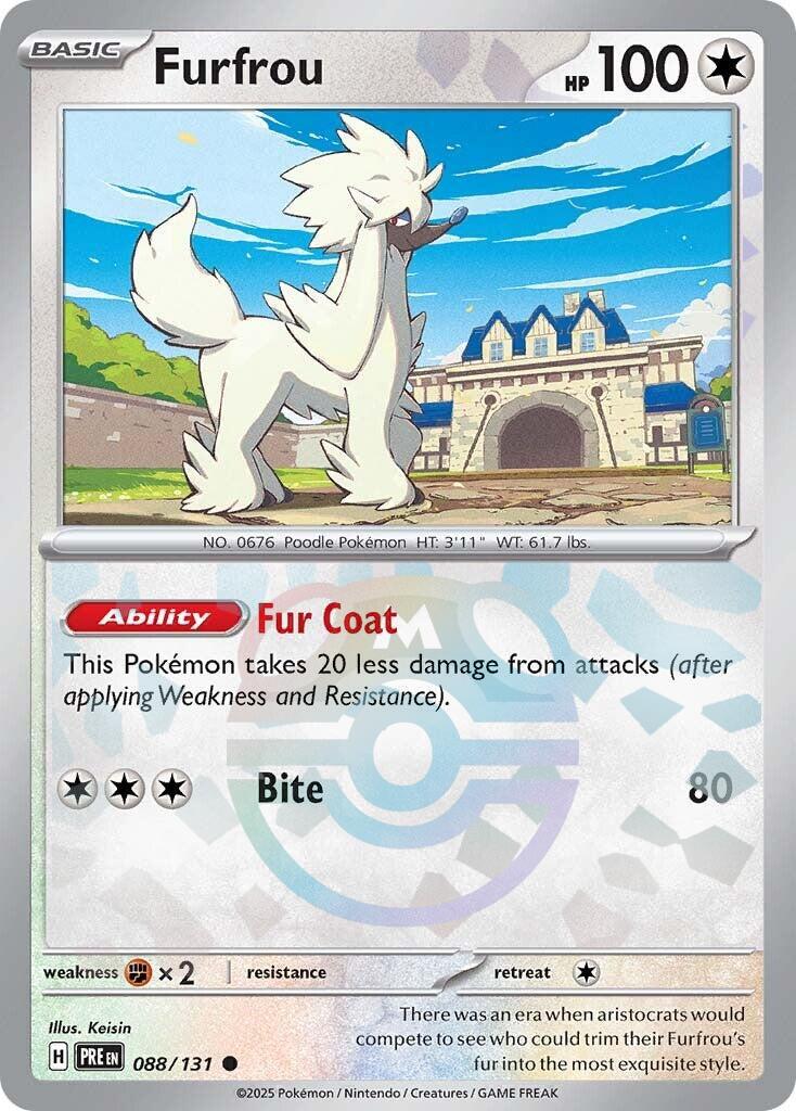 Furfrou (088/131) (Master Ball Pattern) [Scarlet & Violet: Prismatic Evolutions] | Gam3 Escape