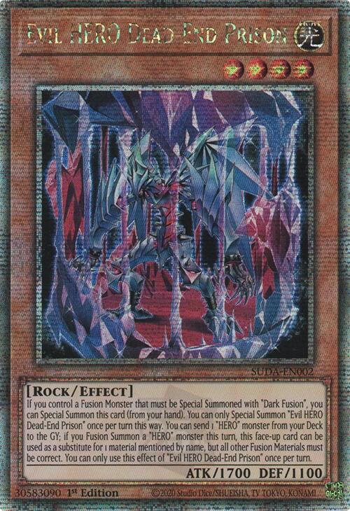 Evil HERO Dead-End Prison (Quarter Century Secret Rare) [SUDA-EN002] Quarter Century Secret Rare | Gam3 Escape