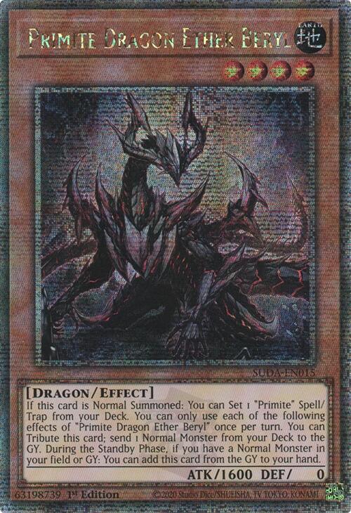 Primite Dragon Ether Beryl (Quarter Century Secret Rare) [SUDA-EN015] Quarter Century Secret Rare | Gam3 Escape