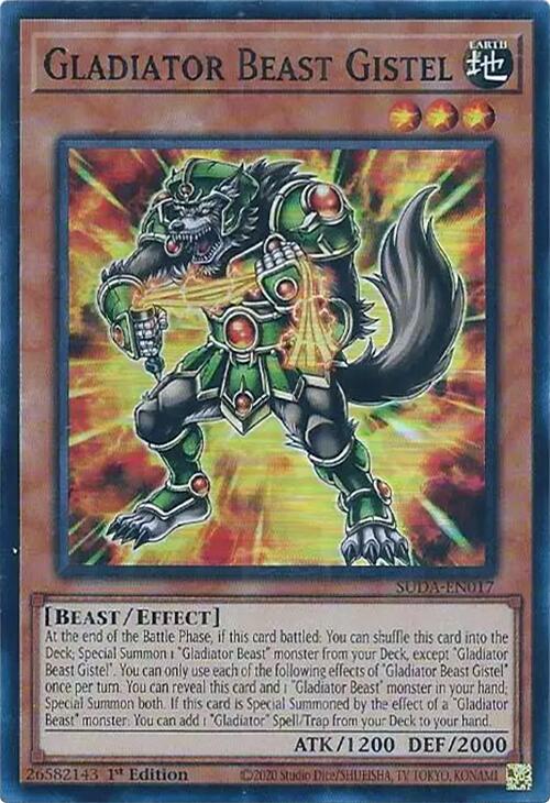 Gladiator Beast Gistel [SUDA-EN017] Super Rare | Gam3 Escape