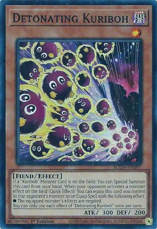 Detonating Kuriboh [SUDA-EN097] Super Rare | Gam3 Escape