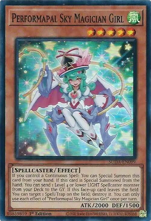 Performapal Sky Magician Girl [SUDA-EN099] Super Rare | Gam3 Escape