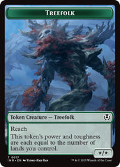 Treefolk // Emblem - Wrenn and Seven Double-Sided Token [Innistrad Remastered Tokens] | Gam3 Escape