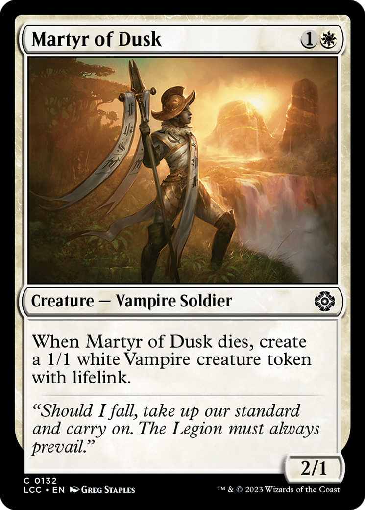 Martyr of Dusk [The Lost Caverns of Ixalan Commander] | Gam3 Escape