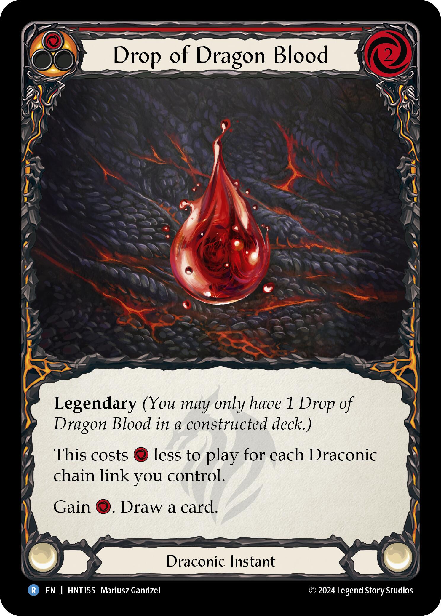 Drop of Dragon Blood (Red) [HNT155] (The Hunted) | Gam3 Escape