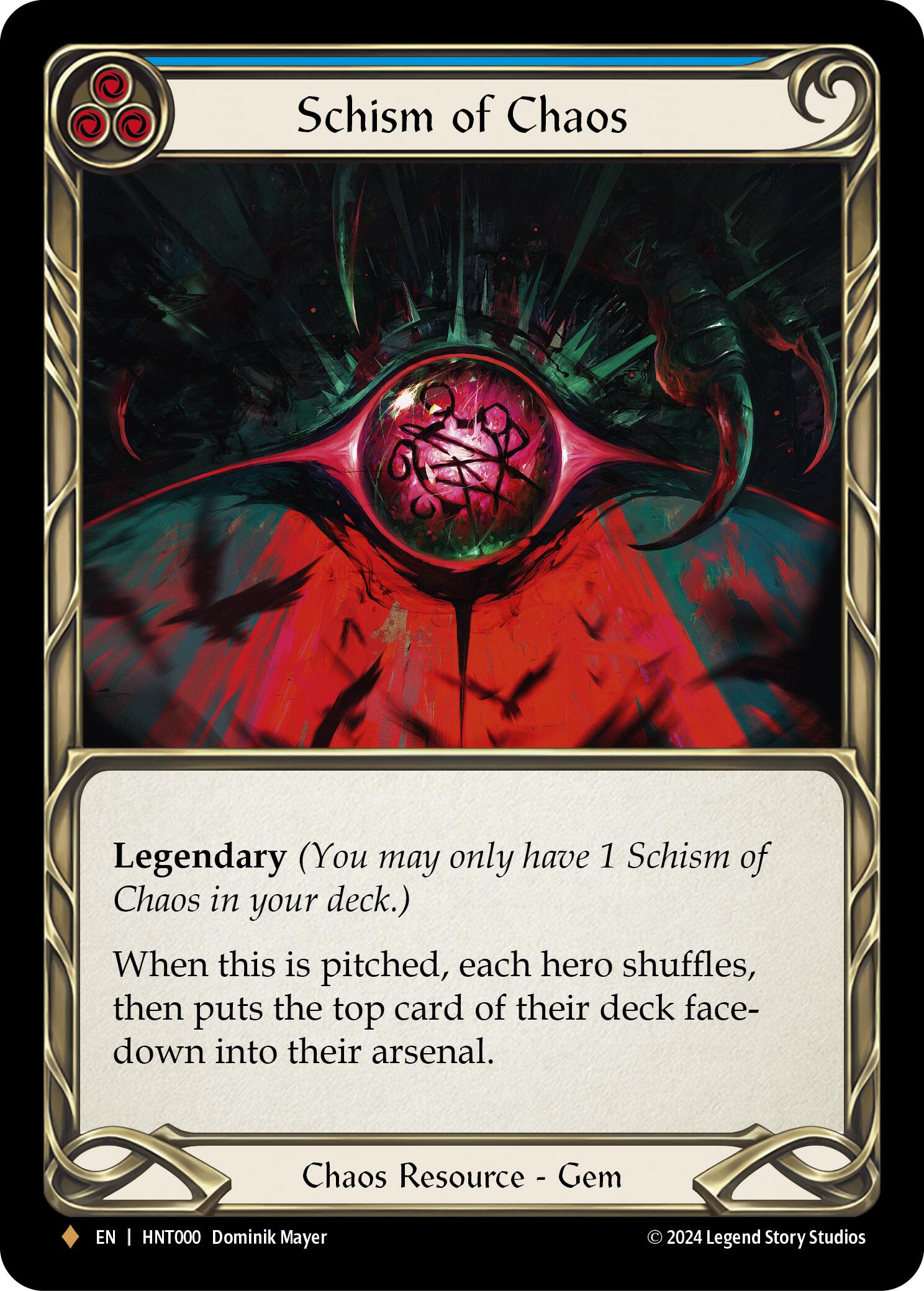 Schism of Chaos [HNT000] (The Hunted)  Rainbow Foil | Gam3 Escape