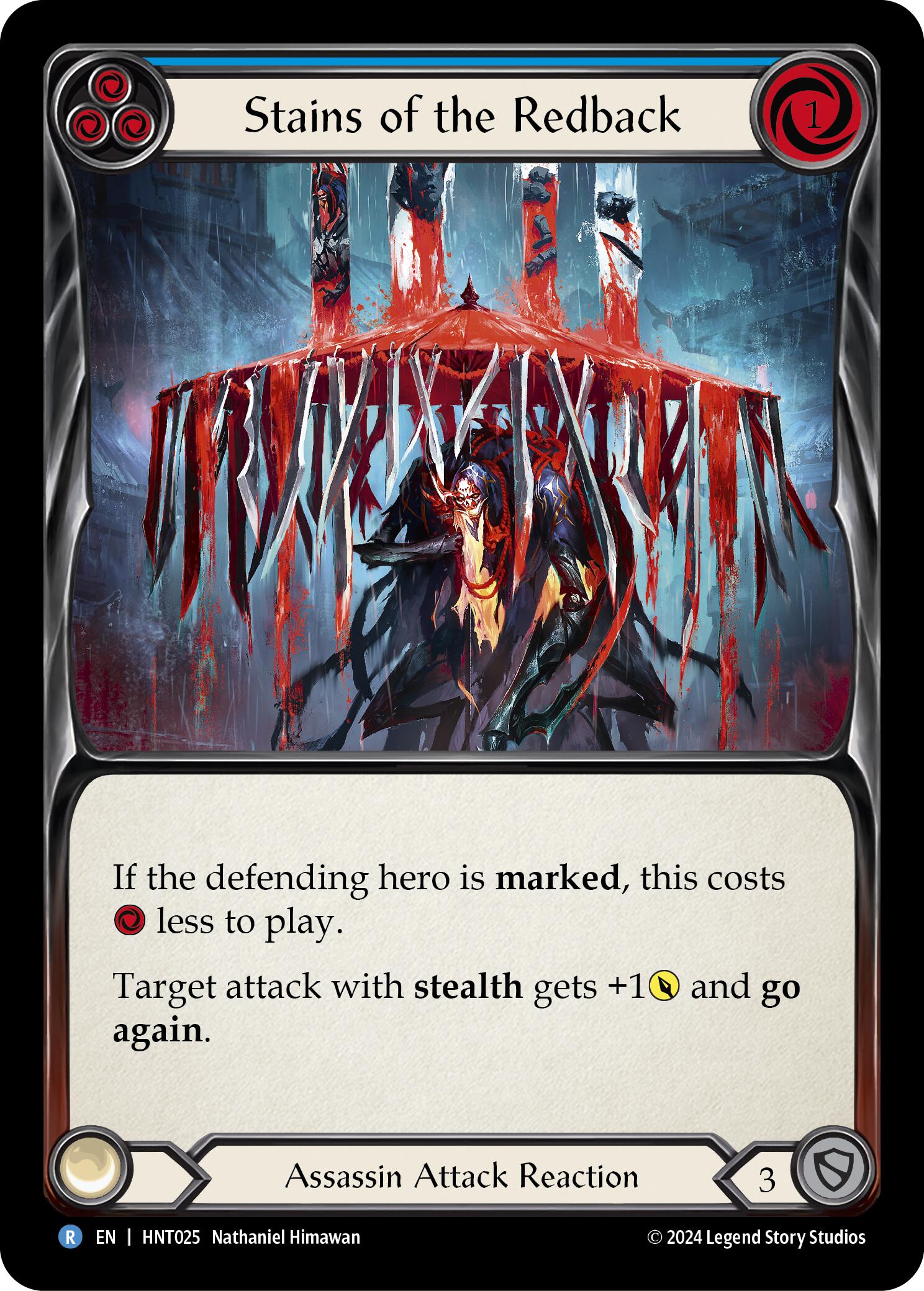 Stains of the Redback (Blue) [HNT025] (The Hunted) | Gam3 Escape