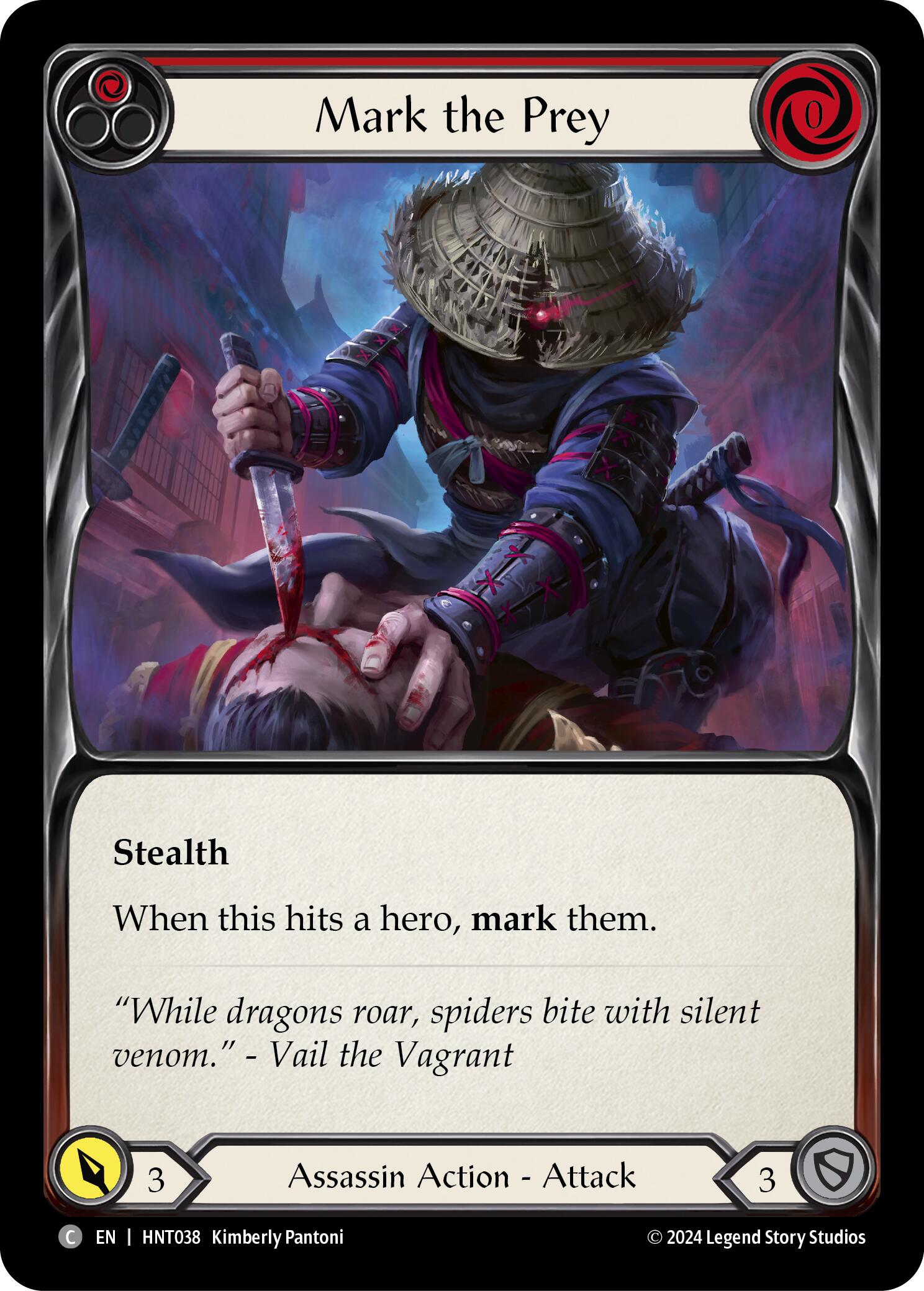 Mark the Prey (Red) [HNT038] (The Hunted)  Rainbow Foil | Gam3 Escape
