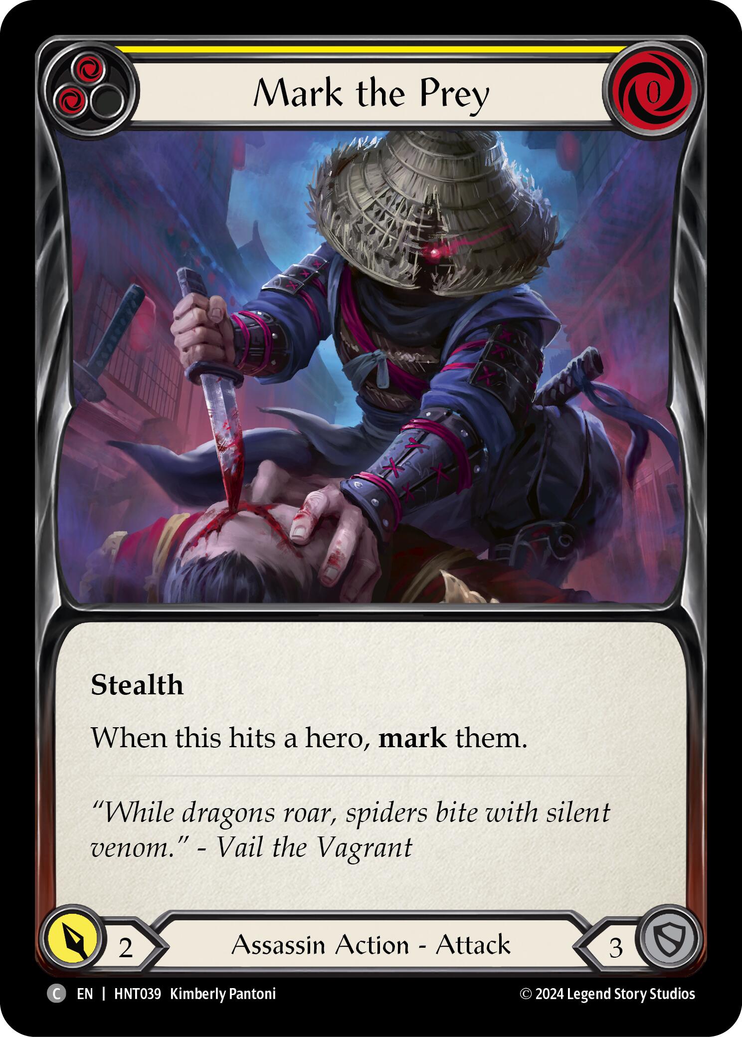 Mark the Prey (Yellow) [HNT039] (The Hunted)  Rainbow Foil | Gam3 Escape