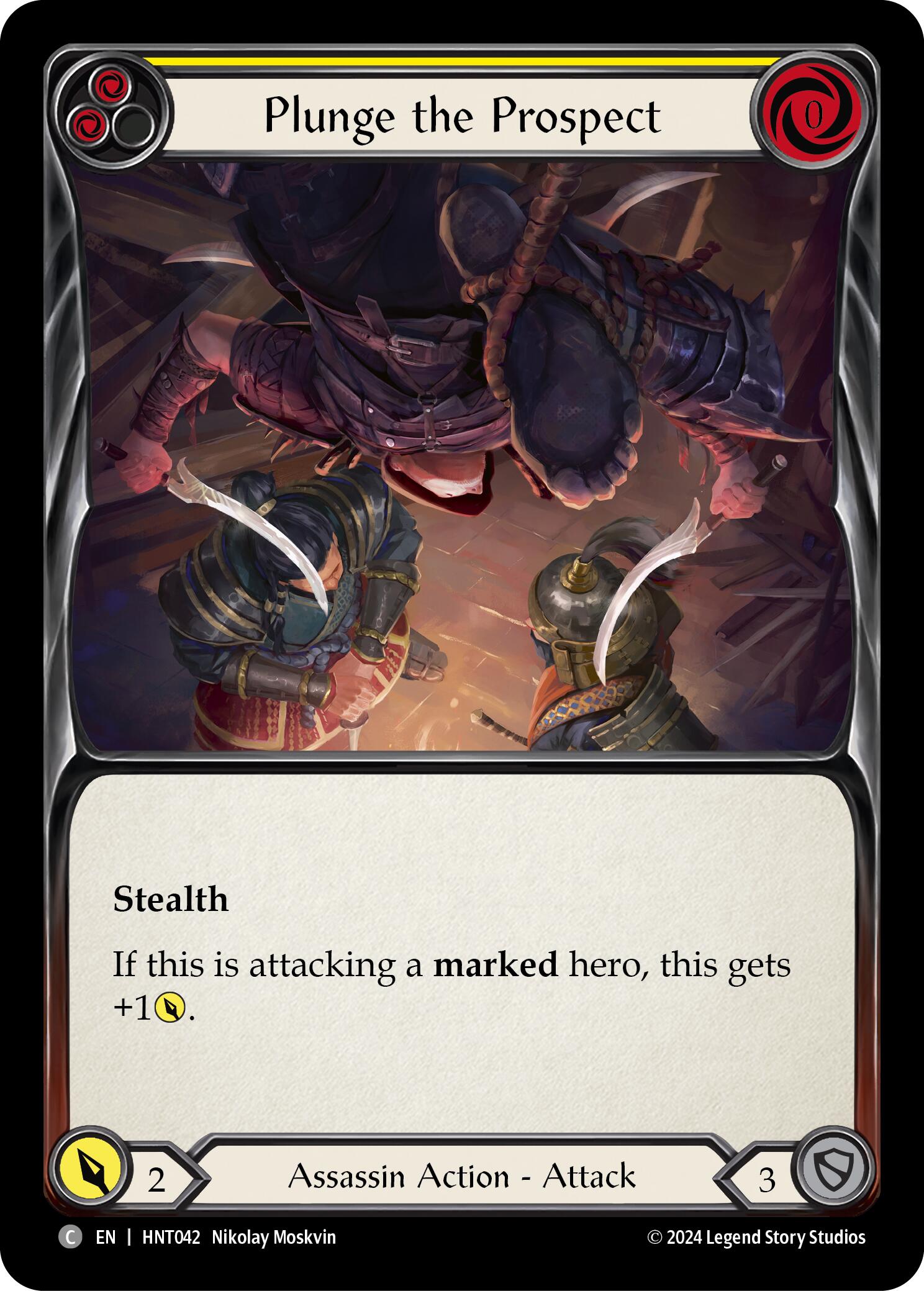 Plunge the Prospect (Yellow) [HNT042] (The Hunted) | Gam3 Escape